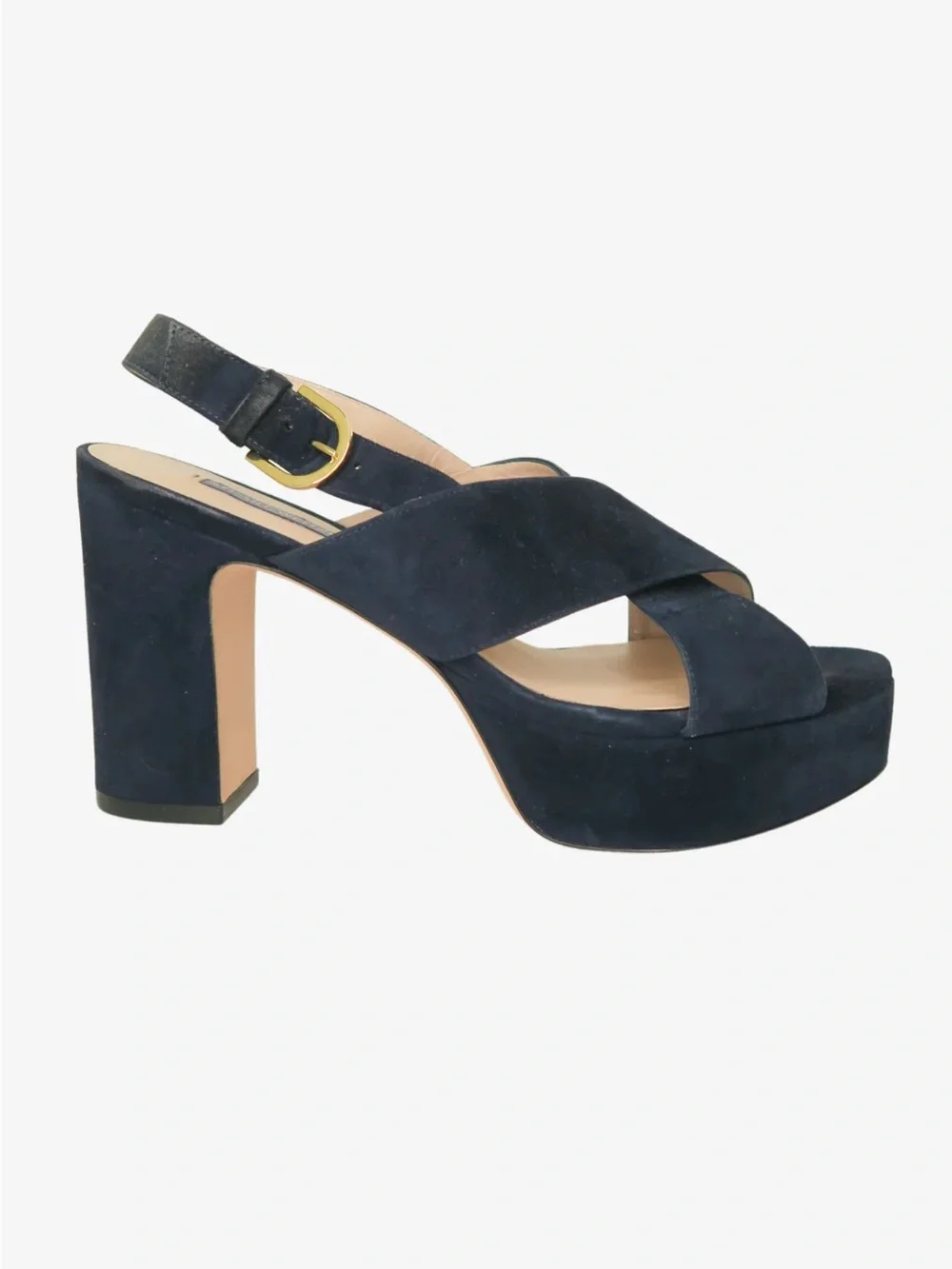 Stuart Weitzman Jerry Platform Suede Sandals  size 6.5